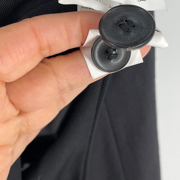 NWT Zara Black Gabardine Double Breasted Long Sleeve Collared Tuxedo Bodysuit M - Picture 9 of 13